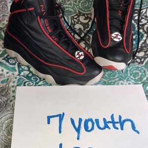Jordan Black and Red Performance Sneakers
